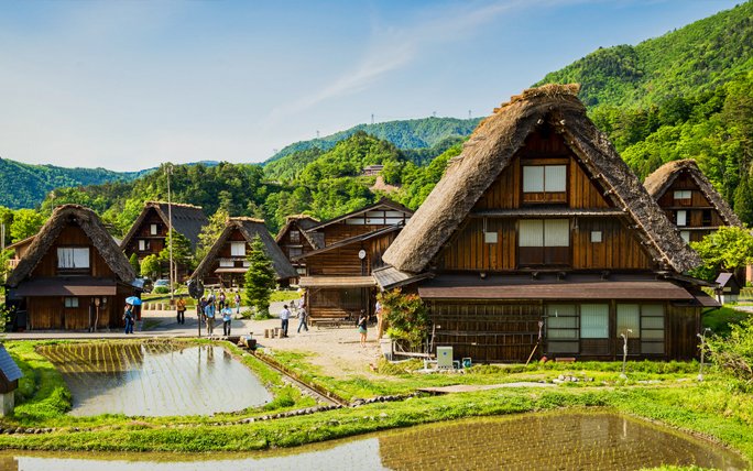 Märchenhafte Orte: Shirakawa-gō in Japan