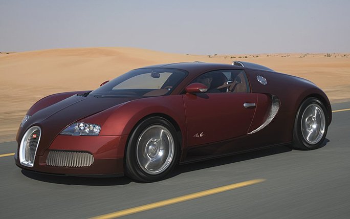 Der Bugatti Veyron auf Weltrekordfahrt