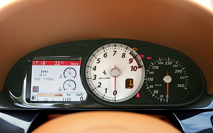 Wichtiges auf einen Blick im 599 GTB Fiorano