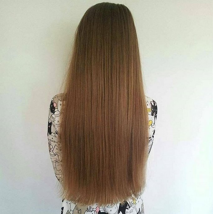Frisur mit offenen langen haaren