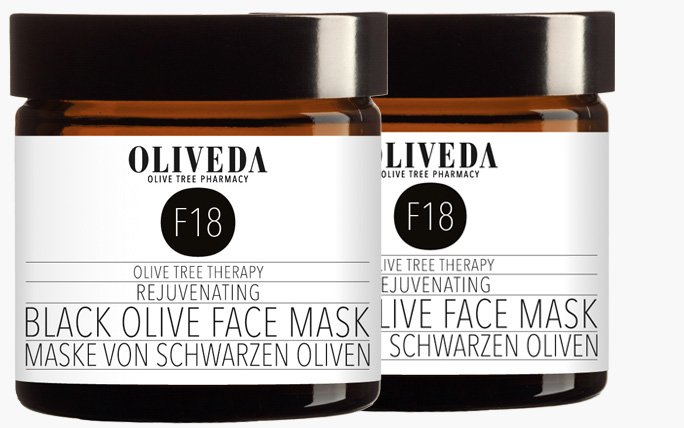 Ferien im Tiegel: Black Olive Face Mask von Oliveda