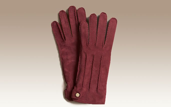 Handschuhe aus Zickleinleder und Kaschmir