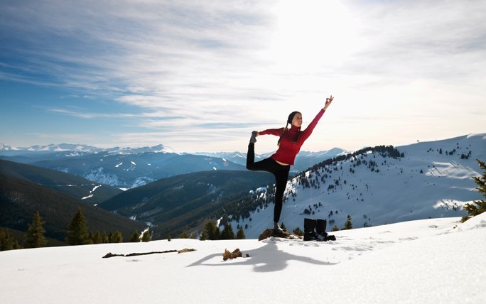 Yogastudio Graubünden: Yoga on Snow