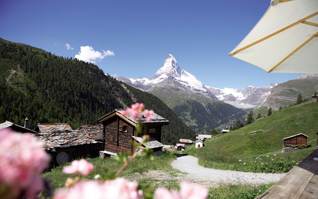 Bergrestaurant des Chez Vrony in der Schweiz