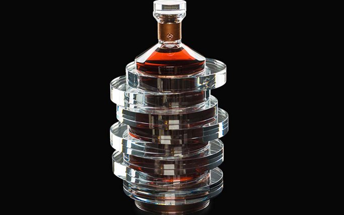 Kristallkaraffe des Hennessy 8 Cognacs