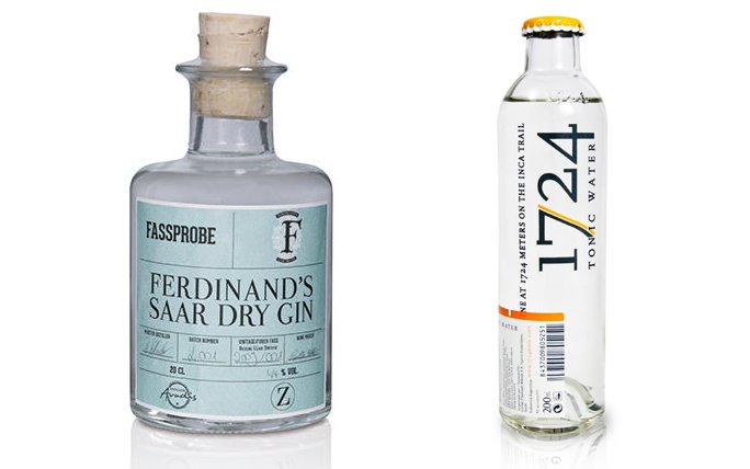 Ferdinand's Saar Dry Gin oder Quince Gin & 1724 Tonic Water  