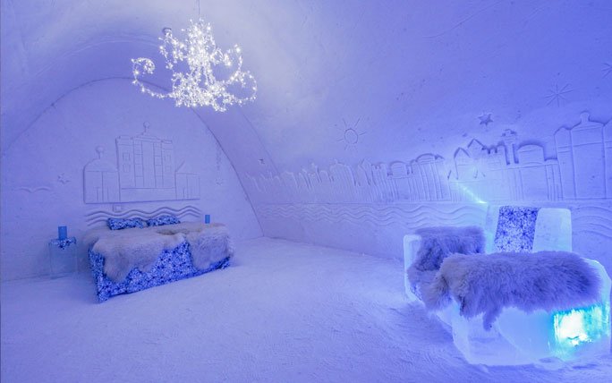 Suite im Snow Castle of Kemi, Finnland
