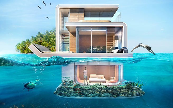Projekt TheFloating Seahorse: Luxuriöse Unterwasser Hotels in Dubai