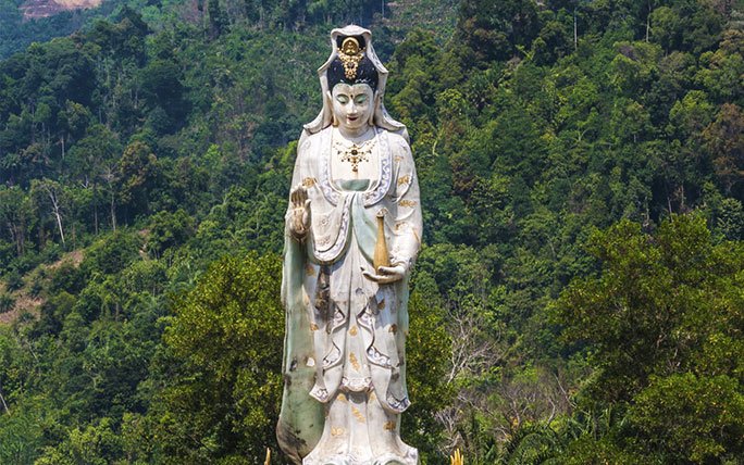 Statue der Göttin Guanyin
