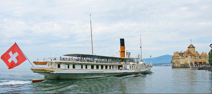 Dampfschiff La Suisse (1908) auf dem Genfer See