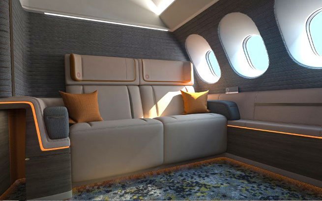 Luxus in der Flugzeugkabine: Entwurf von Seymourpowell