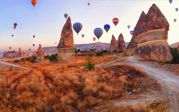 Märchenhafte Orte: Cappadocia in der Türkei