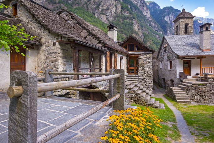 Märchenhafte Orte: Foroglio in der Schweiz
