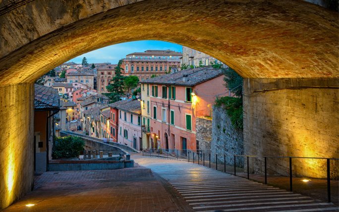 Kleine Universitätsstadt mit Charme: Perugia