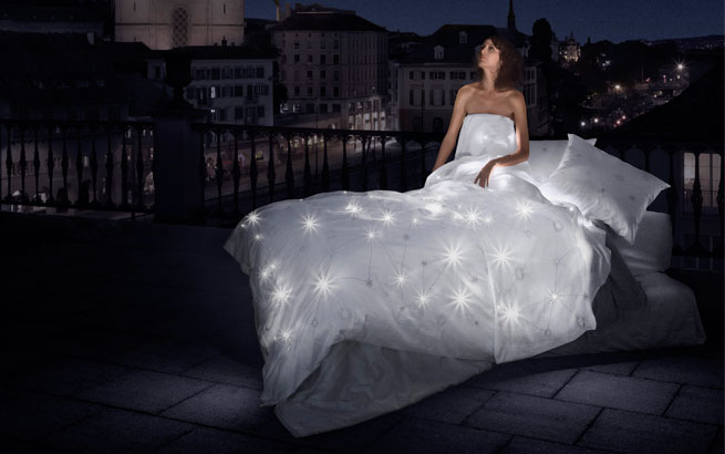 Celeste: leuchtende Sternen-Bettwäsche von Schlossberg