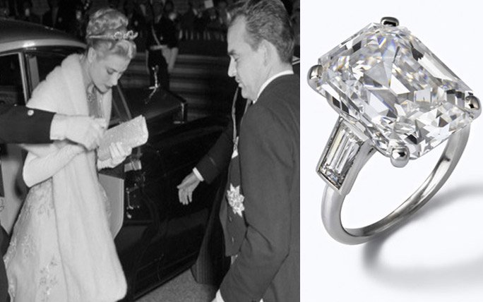Grace Kelly & Prinz Rainer III: Cartier Diamant