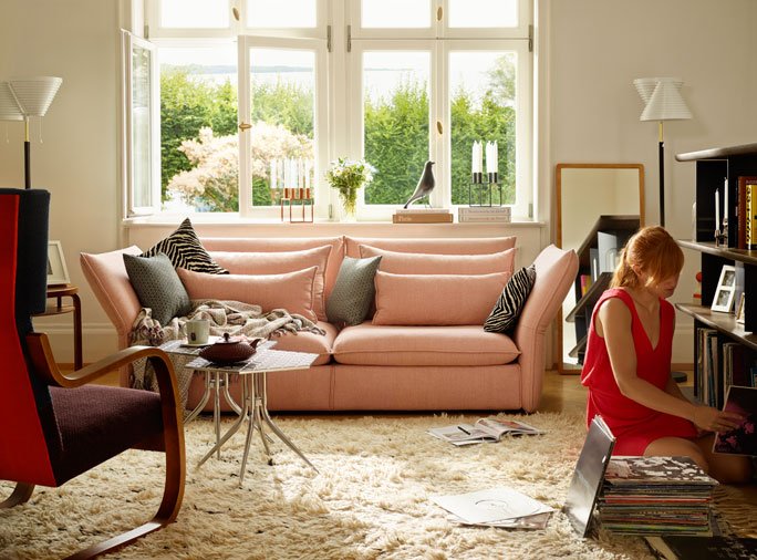 Sofa «Mariposa» mit verstellbaren Lehnen 